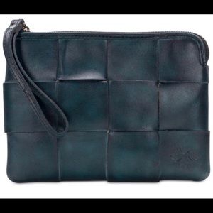 NWT patricia nash dark teal wristlet